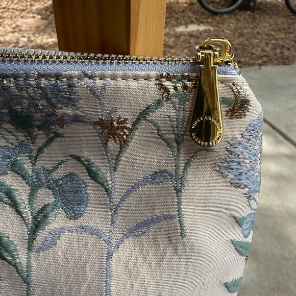 Vince Camuto Size Embroidered Metalic Makeup Bag - Picture 4 of 5